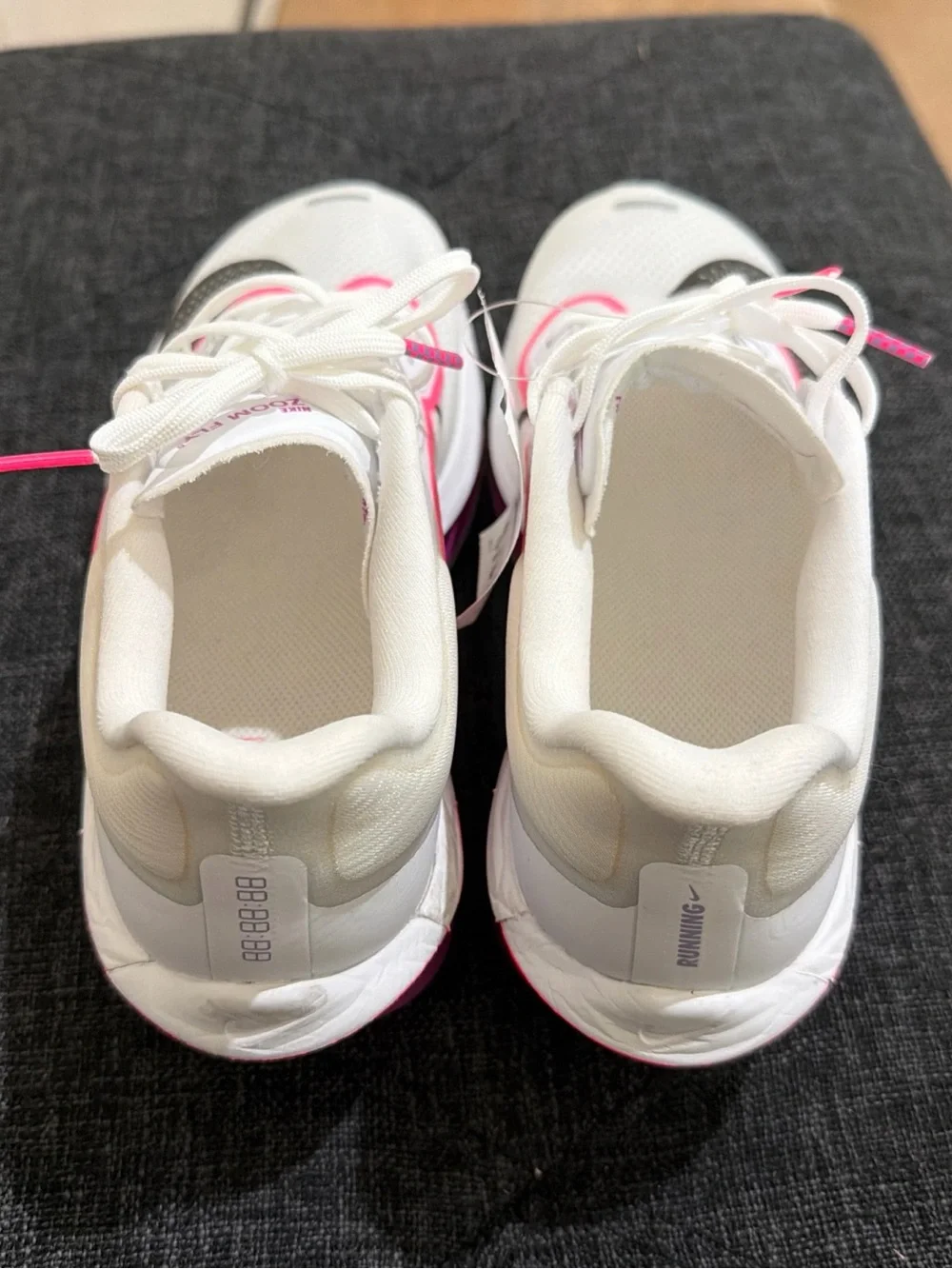 Nike Zoom Fly 6 White & Hot Pink Women's Running Shoes - Picture 5 of 7